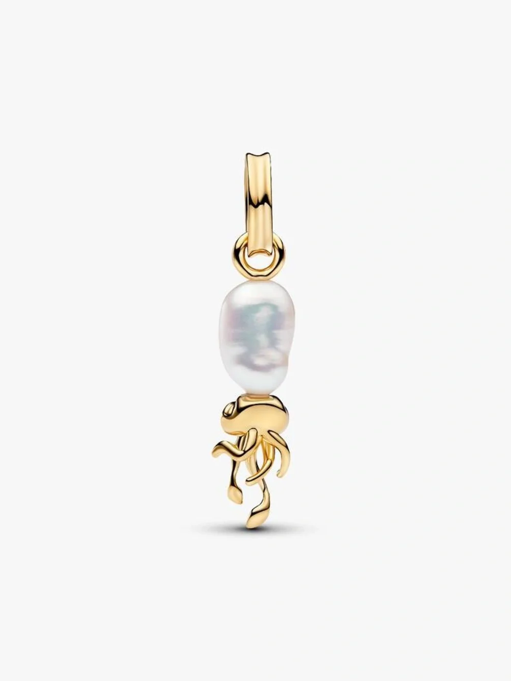 Pandora Treated Freshwater Cultured Baroque Pearl Squid Dangle Charm